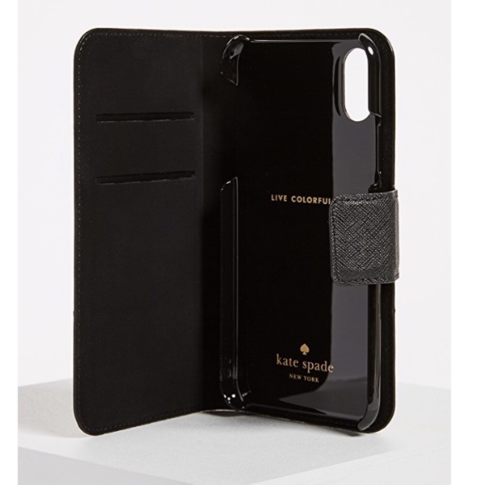 Kate spade iPhone X wallet magnet folio case NWT - Picture 2 of 3